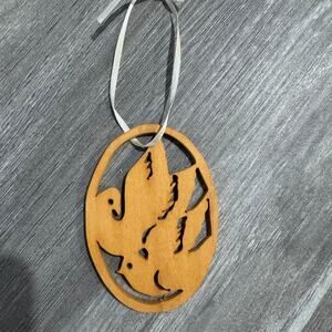 Handmade wood ornament